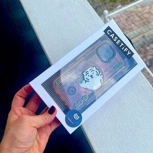 Muzik Tiger one hundred dollar clear glitter case